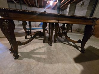 Breathtaking Inlaid Dining Table - Seats 10 comfortably