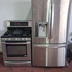 Lg Fridge And Lg Gas Stove 