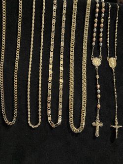 Gold plated chains