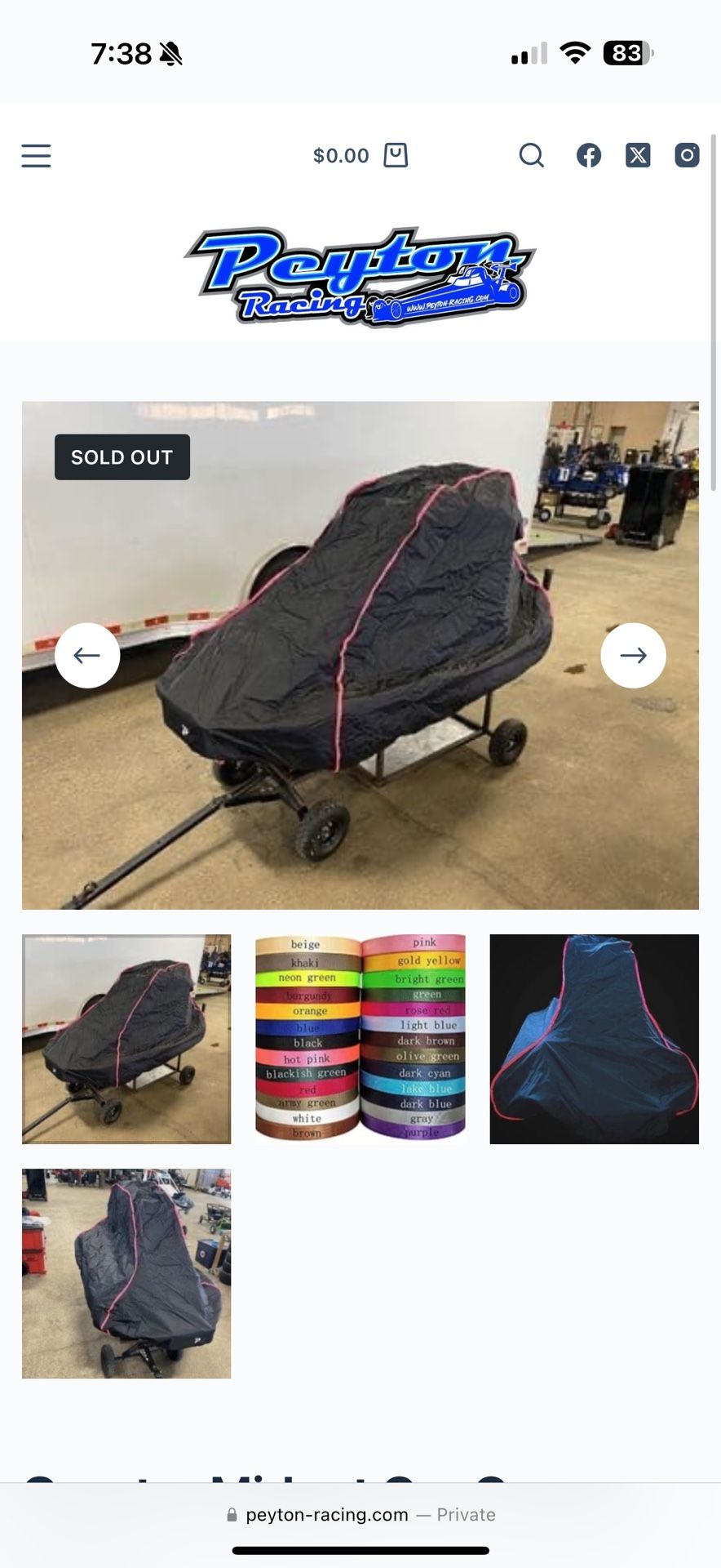 Quarter Midget Car Cover