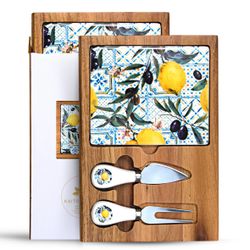 Acacia Wood Charcuterie Tray Set