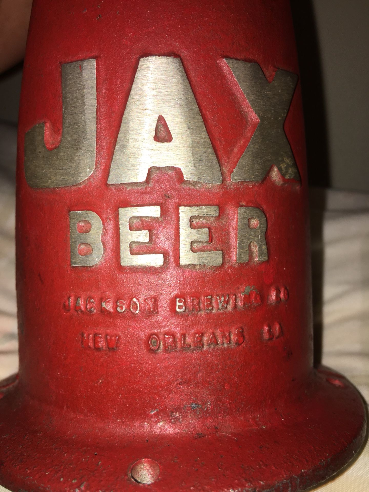 Vintage JAX BEER/Jackson Brewing Co, metal tabletop bottle/can opener