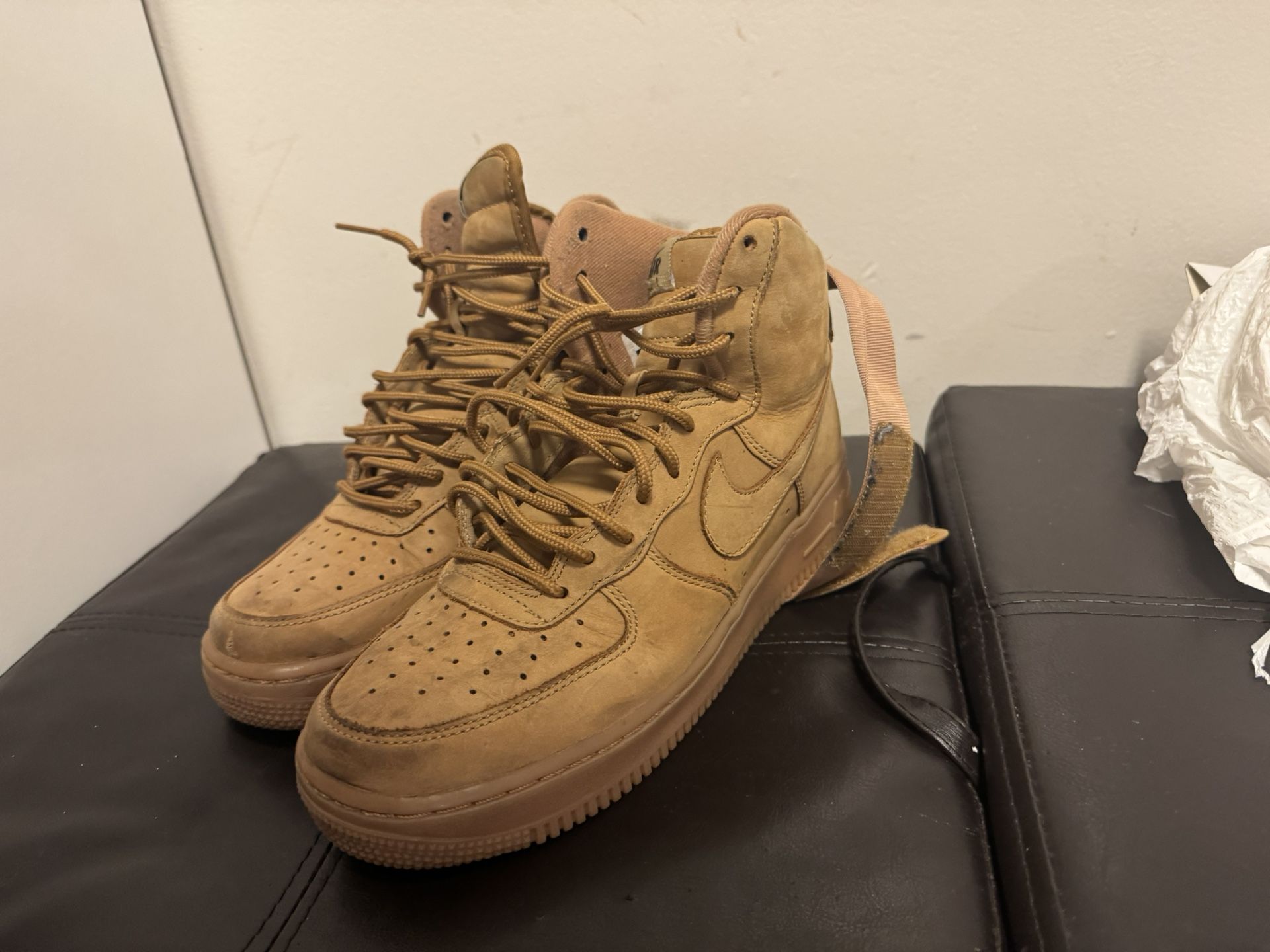 Nike Air Force High Top “wheat”
