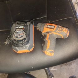 Ridged. 12 V Drill And Charger