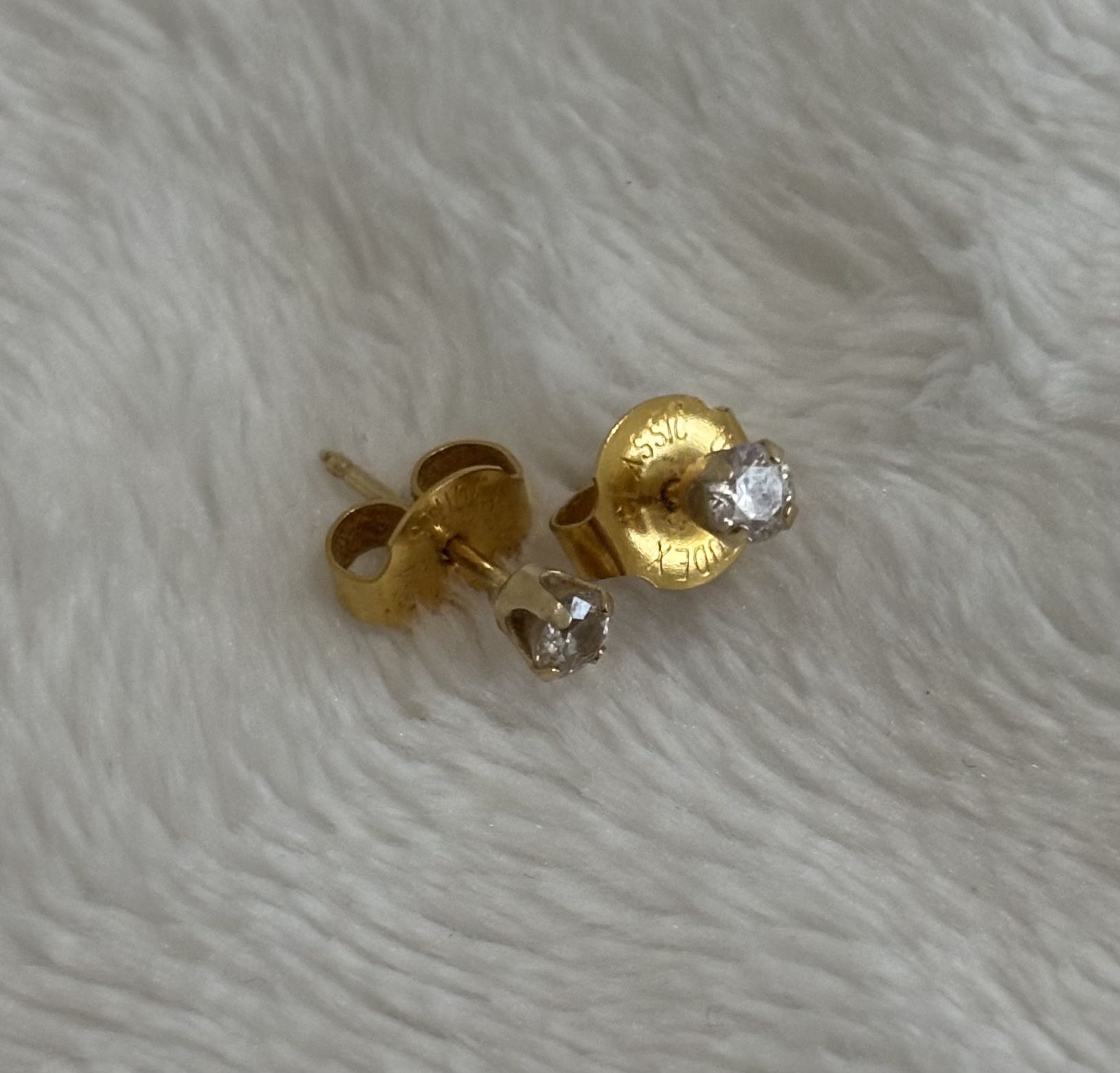 14K Gold Diamond Solitaire Stud Earrings Kay Jewelers 