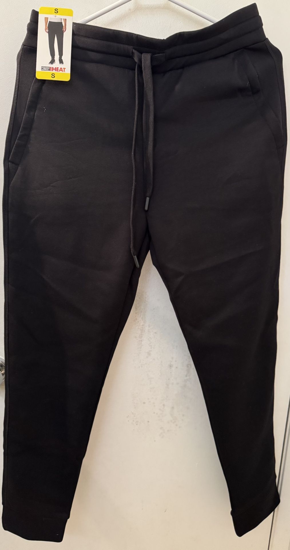 BRAND NEW WITH TAGS NEVER WORN 32 Degrees Men’s Black Fleece Joggers Size US S Small