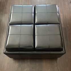 Leather Ottoman