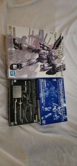 P BANDAI MG RX-9/B Narrative Gundam B Equipment Ver.Ka with weapon and expansion set!