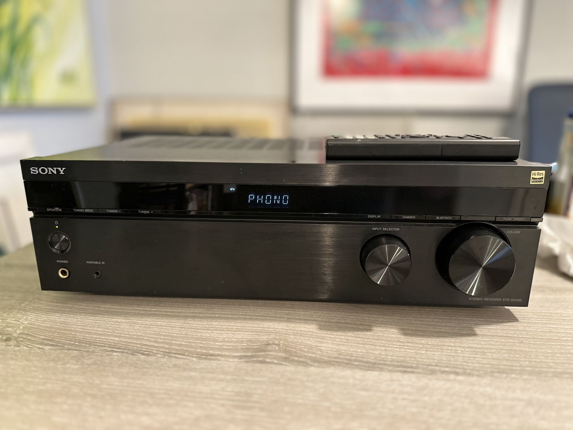 Sony STRDH 190 Stereo Receiver w/Remote