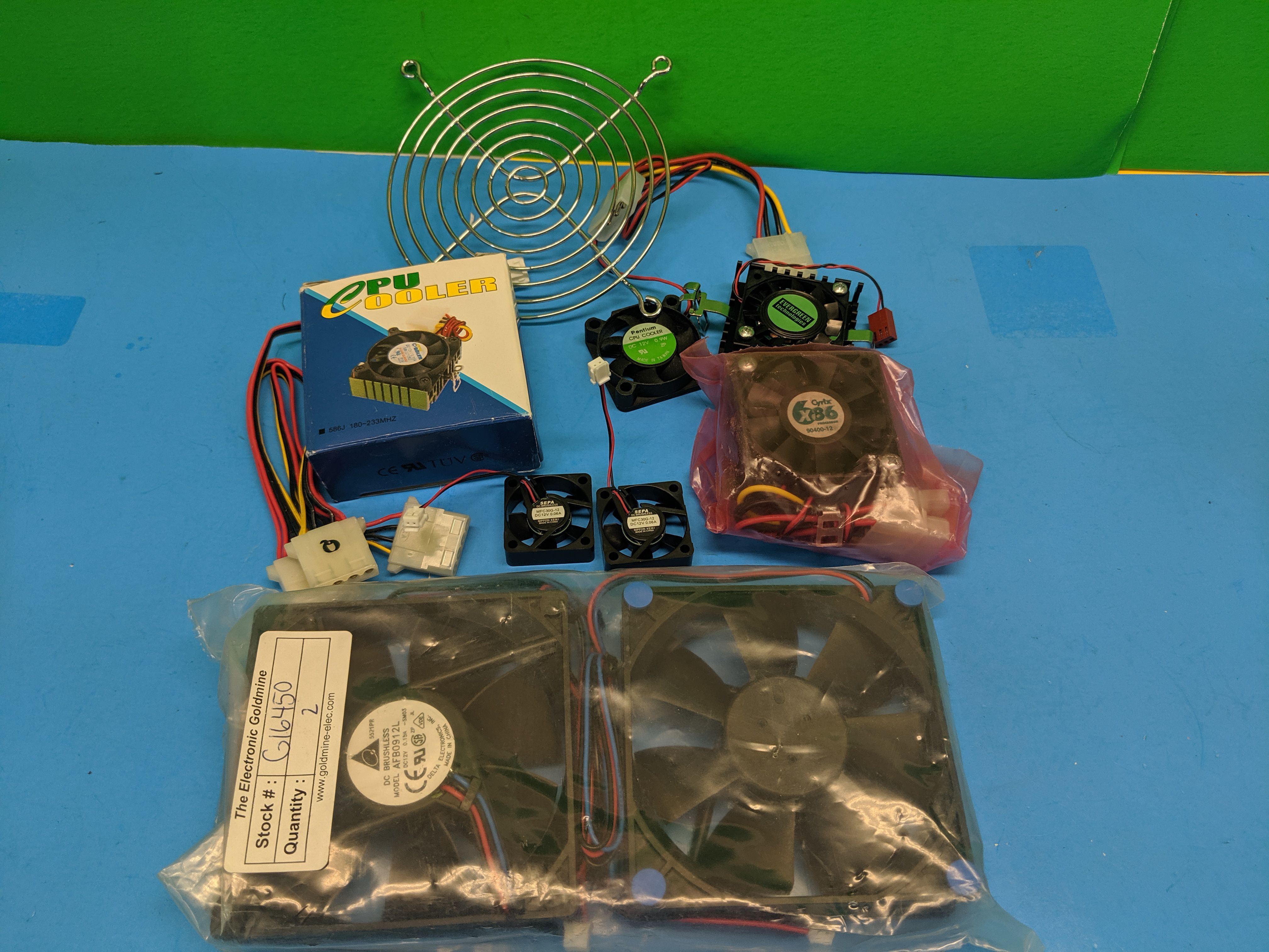 Computer or Hobby Fan Lot - A few Different Sizes and Types