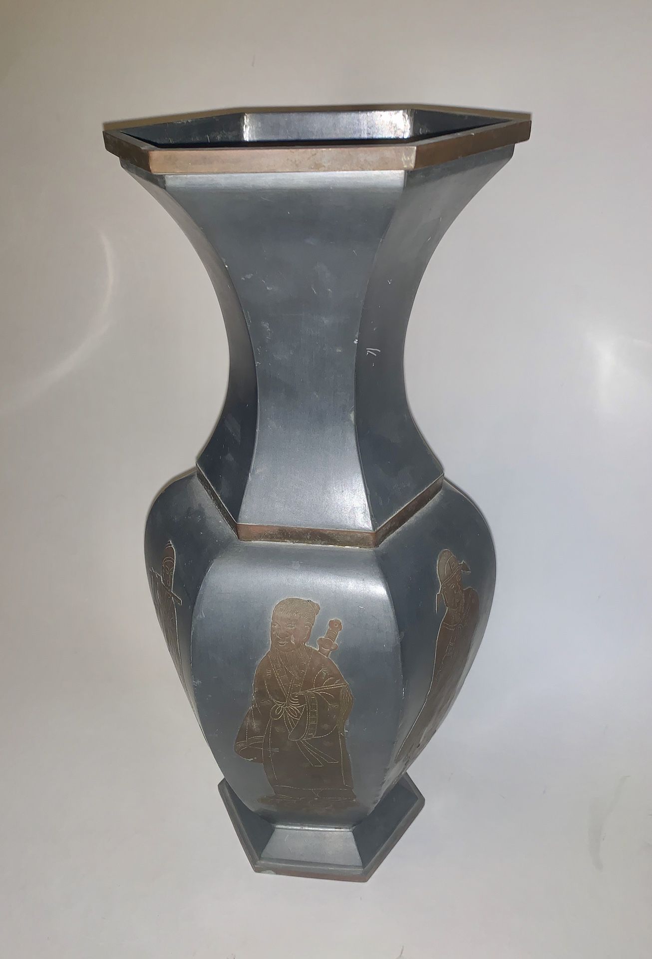 Chinese Pewter Vase