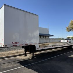 Flatbed Trailer With Storage Box 