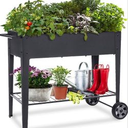 Raised Planter On Wheels 