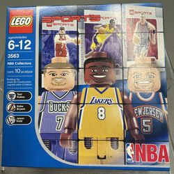LEGO 3563 NBA Collector Set – Kobe Bryant, Kidd, Kukoc Minifigs NIB Sealed