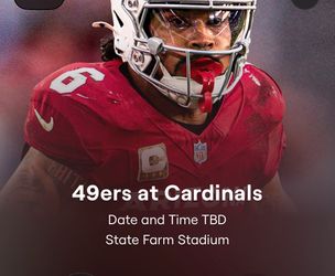49ers vs Cardinals Tickets