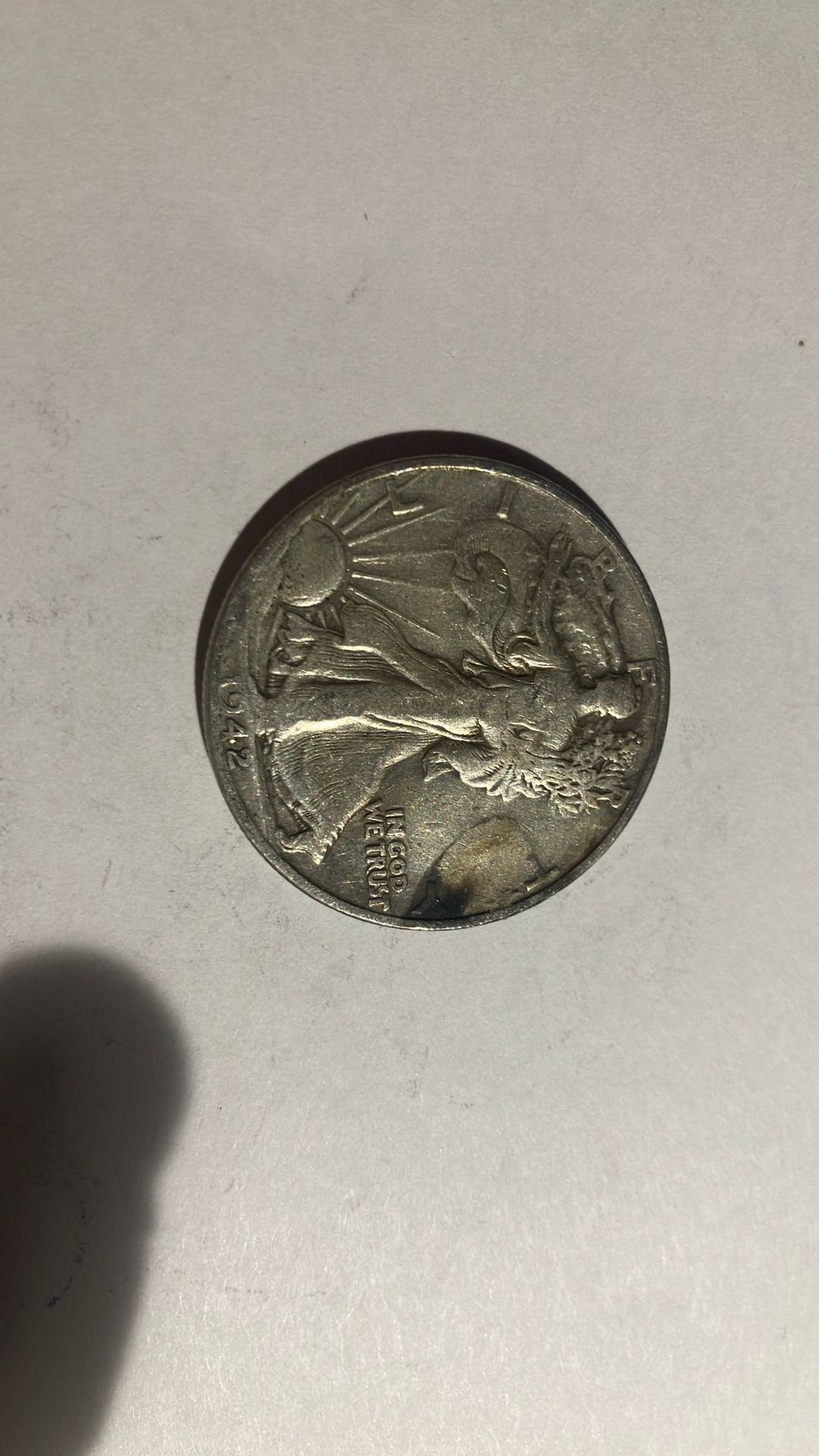 1942 Half Dollar Coin Denver Mint
