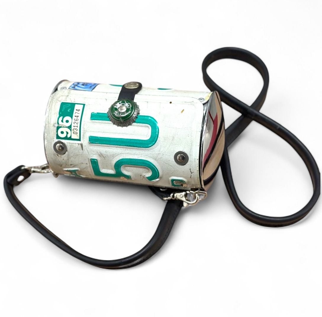 Vintage Littlearth Florida License Plate Purse Bag Broward FL 1990s 