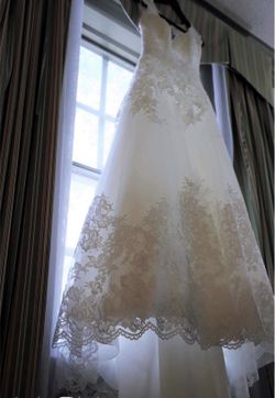 Wedding gown with Swarovski Crystals