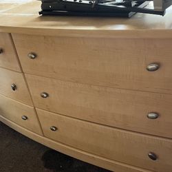 Dresser W/ Mirror And Nightstand 