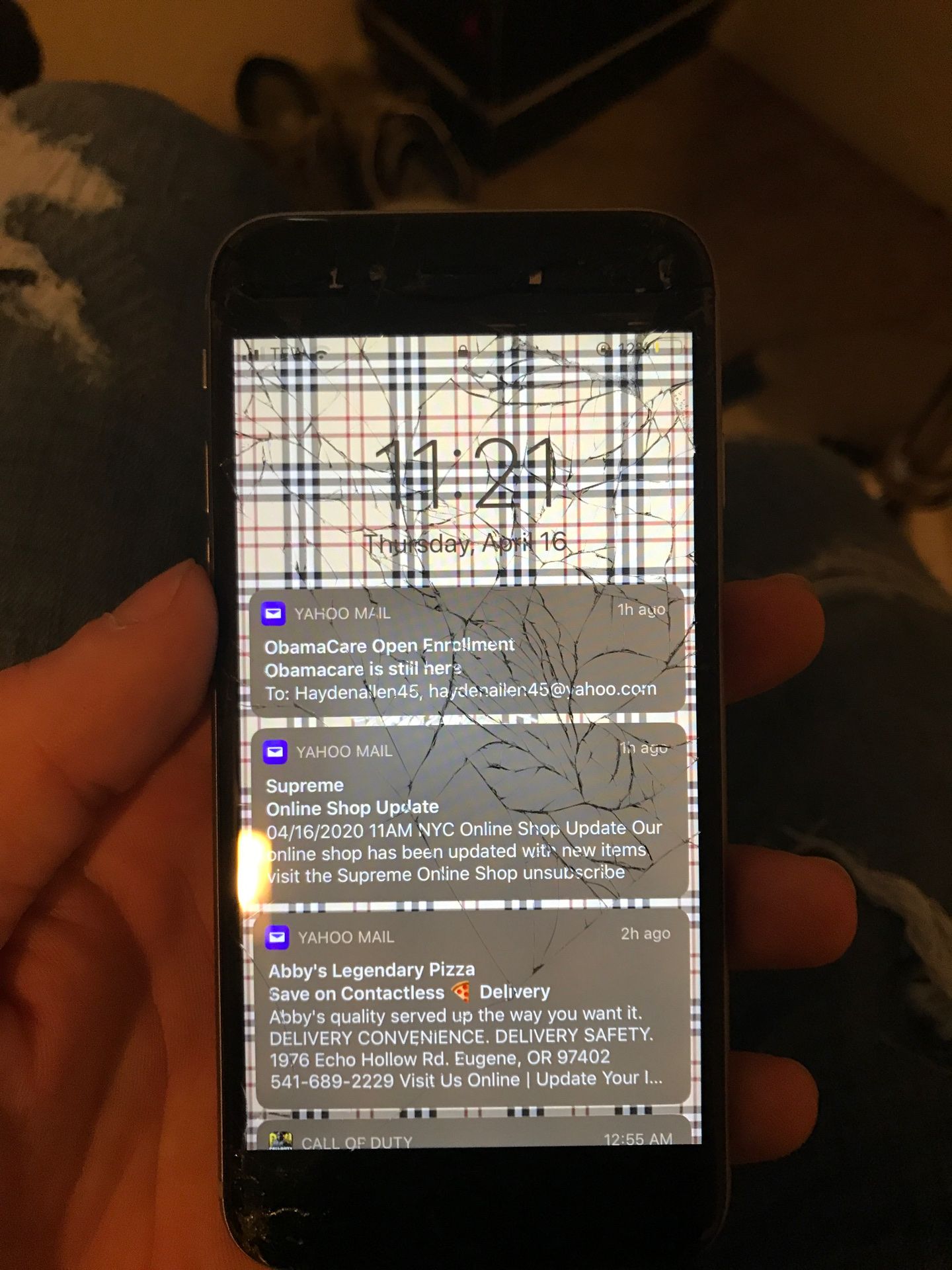 Cracked I phone 6
