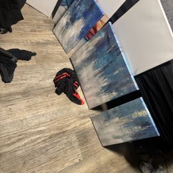 Three Piece Canvas Painting 