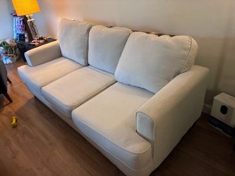 Cream sofa sleeper