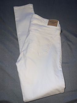 NWT Abercrombie & Fitch white skinny jeans 26/31