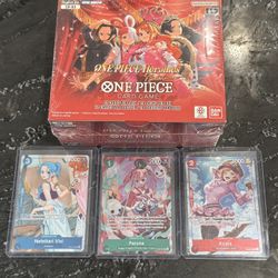 One piece SEALED Heroines Booster Box Eb03 W/ Vivi, Perona And Koala Dash Pack Promos
