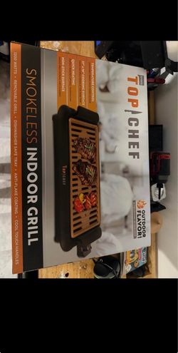 Top Chef Smokeless Indoor Grill and heating tray