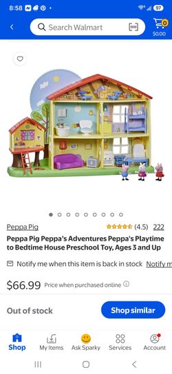 Peppa Pig Peppa’s Adventures Peppa's Playtime to Baedtime House Preschool