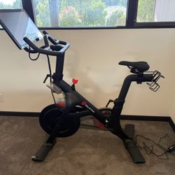 Peloton Bike and Shoes
