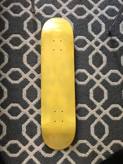 Blank skateboard deck