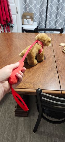 Plush walkable dog