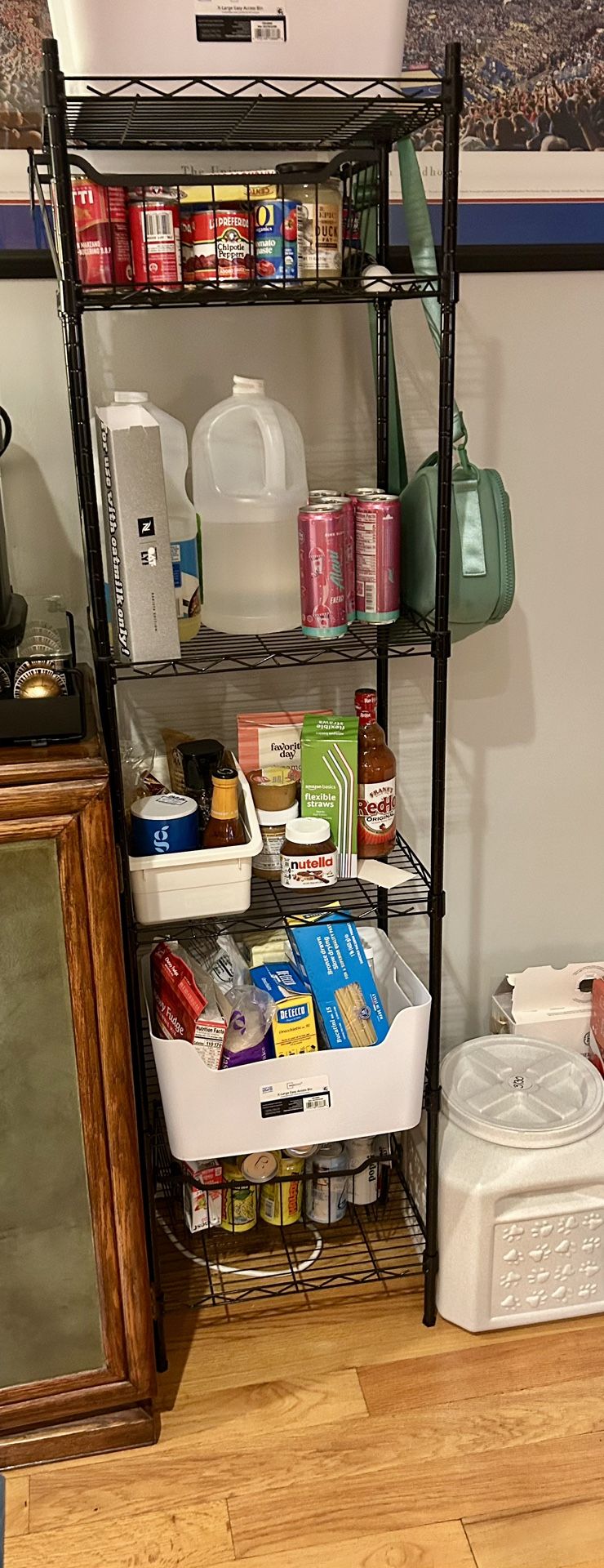 Black Wire Storage Shelf
