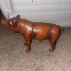 African Leather Statues