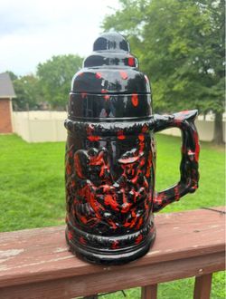 Vintage Texas 296 Ceramic Stein with Lid 16" Tall