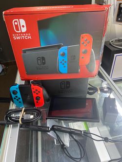 Nintendo Switch Console with Neon Joy-Cons