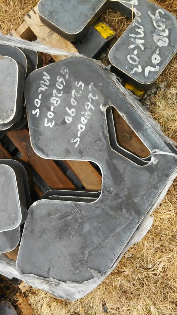 1500 lbs of 2" Thick Steel Flat Bar For Fabricating or Weights