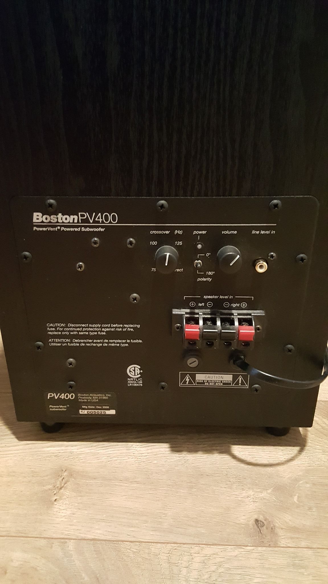 Boston pv400 subwoofer 2025