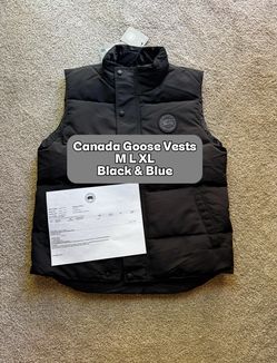 Canada Goose Garcon Vests Black & Blue