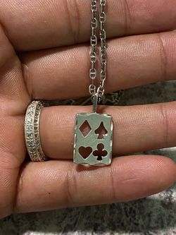 925 card pendent