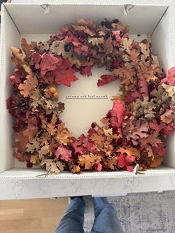 Autumn Oak Leaf Wreath