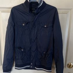 Forever 21 Navy Blue Bomber/windbreaker Jacket Size S