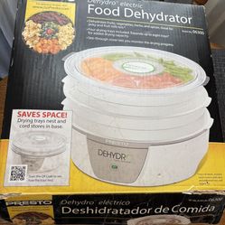 Title: Presto Dehydro Electric Food Dehydrator (Model 06300) - Like New