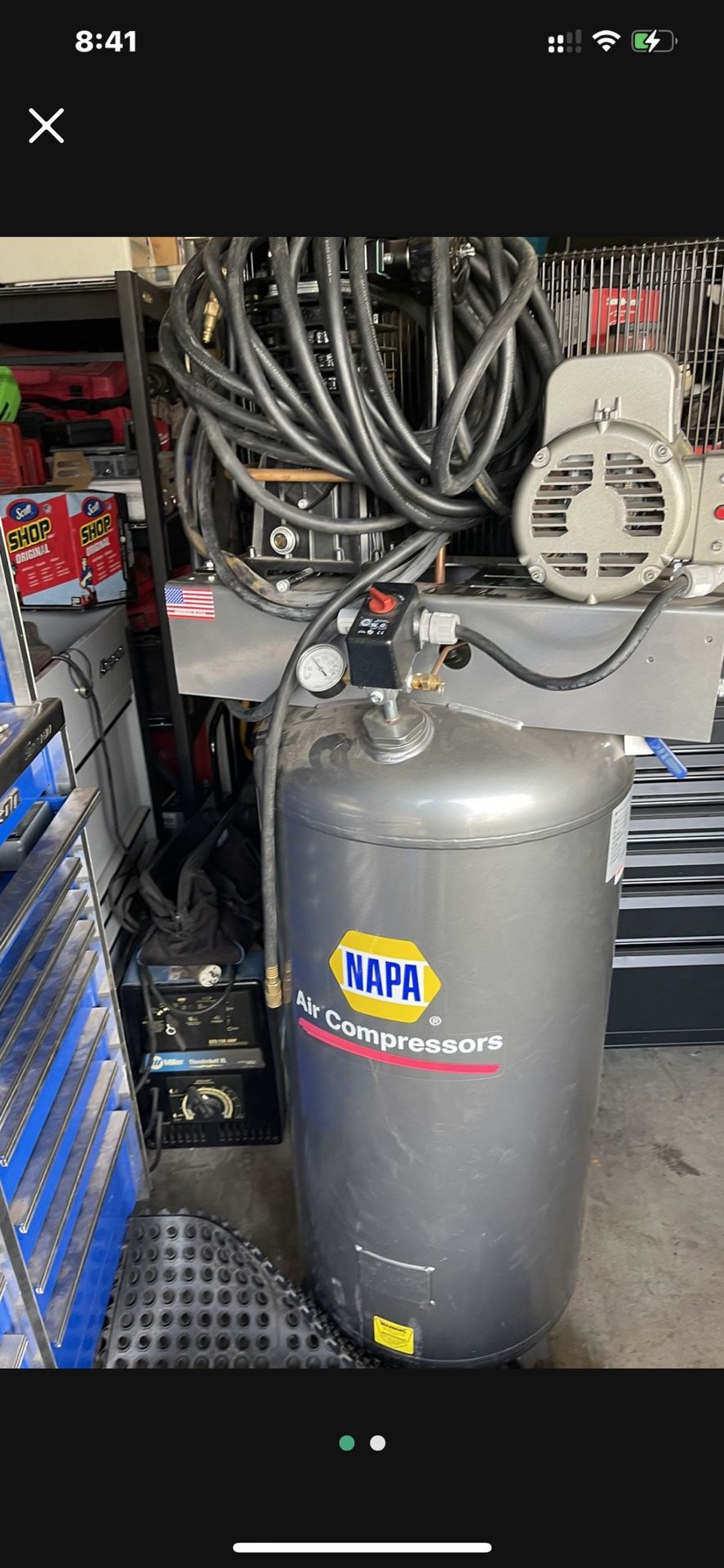 New Compressor 60 Gallon 82-346 VAT Napa