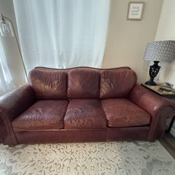 Faux Leather Couch