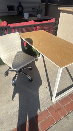 Desk with chair