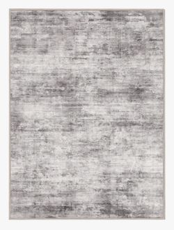 Soft abstract area rug dove gray