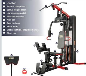 Home Gym Equipment, Multifunctional Full Body Workout Weight Machine Station