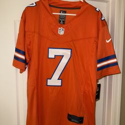 ****NWT JOHN ELWAY BRONCOS MILE HIGH COLLECTION 1977 THROWBACK LIMITED ALL STITCHED JERSEY****RARE!!
